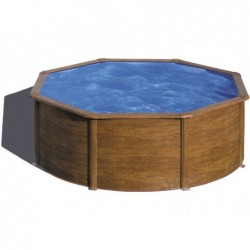 Piscina Pacific 300x120 cm. de Imitación Madera Gre KIT300W