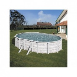Piscina de 610x375x132 cm. de Acero Groenlandia Gre KITPROV618N | PiscinasDesmontable