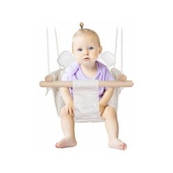 Columpio Blanco de Diseño para Bebés | PiscinasDesmontable