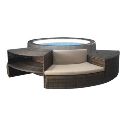 Spa Semirrígido Vita Premium de NetSpa de 73x184cm con Muebles