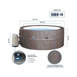 Spa Semirrígido Vita Premium de NetSpa de 73x184cm con Muebles | PiscinasDesmontable