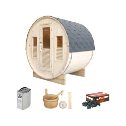 Sauna de Exterior Gaïa Bella de 220x205x160cm | PiscinasDesmontable