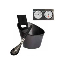 Set de Accesorios Negros para Sauna de Harvia | PiscinasDesmontable