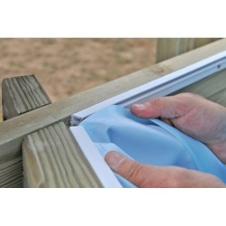 Liner para Piscina de 372x222x114 cm de Madera Gre F7900962 | PiscinasDesmontable
