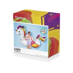 Unicornio Hinchable Gigante Ride-On de 224x164 cm Bestway 41113 | PiscinasDesmontable