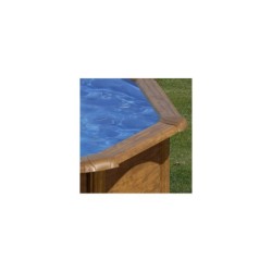 Piscina Oval Gre Imita Madera Mauritius. 610 X 375 X 132 Cm | PiscinasDesmontable