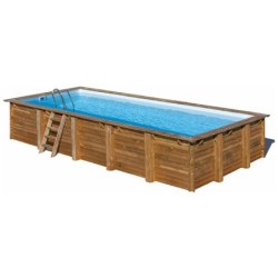 Piscina Gre 788032 De Madera Rectangular Mint. 1000 X 400 X 146 Cm.