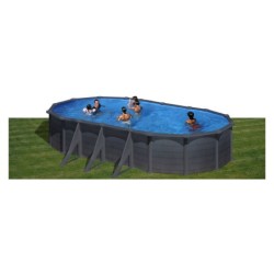 Piscina Granada Gre Kitprov738gf De Grafito Ovalada. 730 X 375 X 132 Cm.