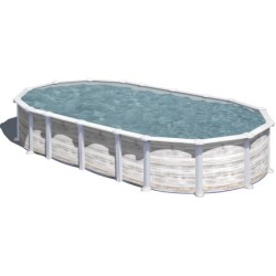 Piscina de 610x375x132 cm. de Acero Islandia Gre KITPROV6188N