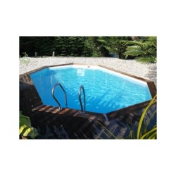 Piscina Ovalada Madera Grenade 2 de 436x336x117 cm. Gre 7900862