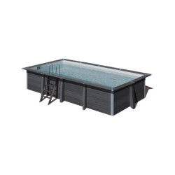 Piscina de Madera Composite Rectangular de 606x326x124 cm de Gre KPCOR60N | PiscinasDesmontable