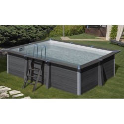 Piscina de Madera Composite Rectangular de 466x326x124 cm de Gre KPCOR46N