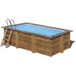 Piscina de Madera Marbella 2 Rectangular de 420x270x117 cm de Gre 7900962 | PiscinasDesmontable