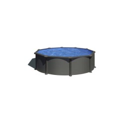 Piscina Redonda Aspecto Antracita Dream Pool Serie Anthracite de 350x132 cm Gre KITPR358GY