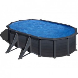 Piscina Kea Gre Kit500gf De Grafito Ovalada. 500 X 300 X 120 Cm.