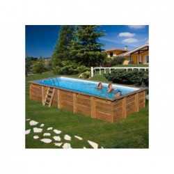 Piscina De Madera Braga De 815x420x146 Cm. Gre 790207 | PiscinasDesmontable