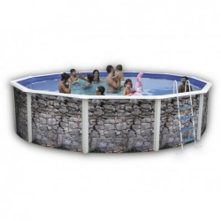 Piscina Piedra Gris 640x120 Cm. Toi 8135
